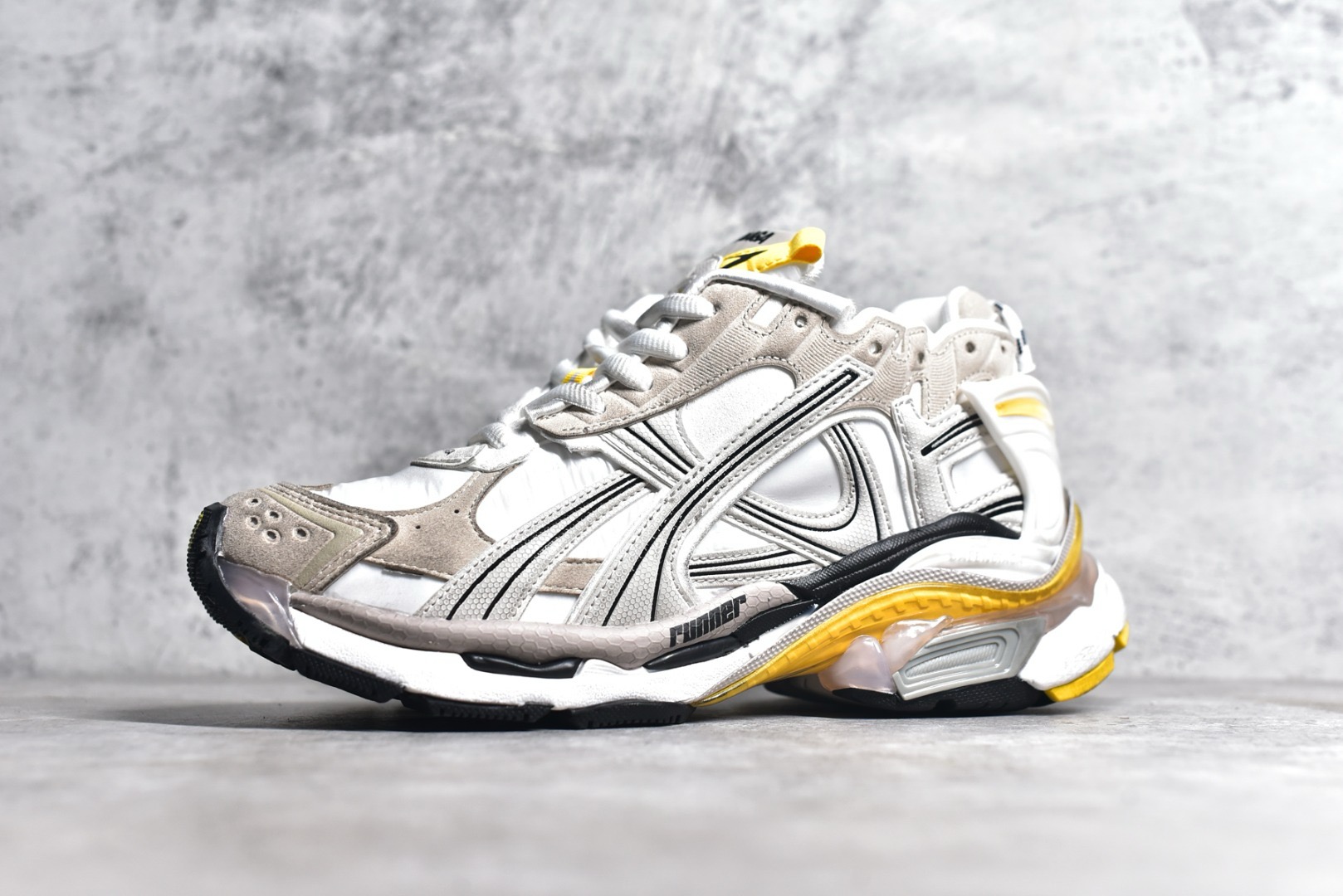Balenciaga Runner Sneaker In GreyYellow