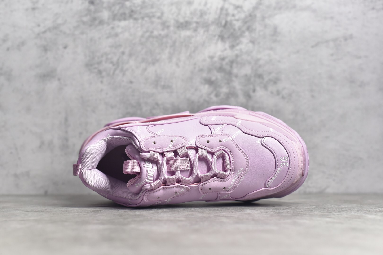 Balenciaga Triple S Allover Logo Pink