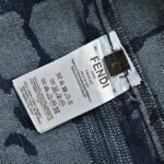 Tie Dye Jacquard Weave Logo Denim T-Shirt