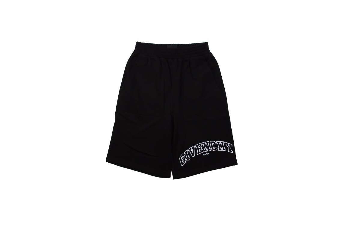 22SS Arc Shaped Patch Embroidery Logo Short