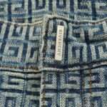 23ss 4G Full Logo Jacquard Weave Denim Short