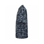 Tie Dye Jacquard Weave Logo Denim T-Shirt
