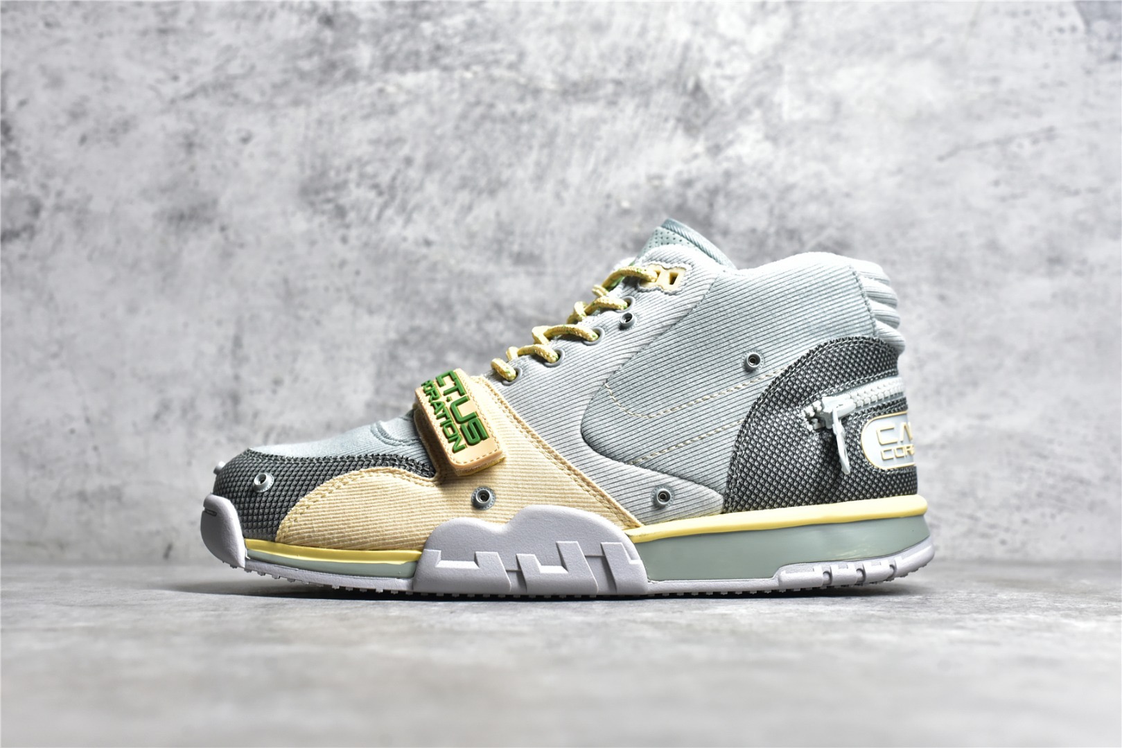 Air Trainer 1 Grey Green x Travis Scott