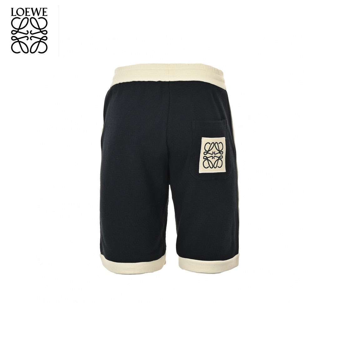 Joint Color Embroidery Logo Wafle Short