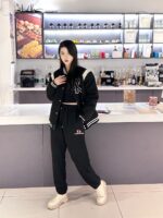 23FW Buckle Embroidery Logo Pants