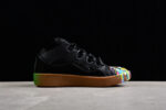 Lanvin Curb Black Gum Shoes Multicolor Color