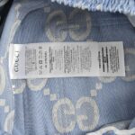 24ss Haze Blue Full Double G Logo Jacquard Weave Short
