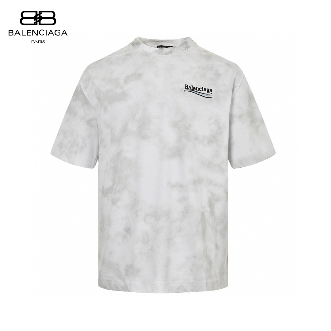 24ss Embroidery Coca Cola Logo Mud Dyeing T-Shirt