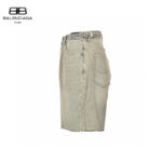 24ss Inside Out Wash Denim Short