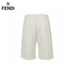 24ss Big Double F Logo Flocking Short