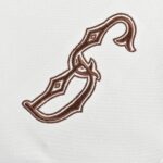24ss Gold Thread Embroidery CD Logo T-Shirt
