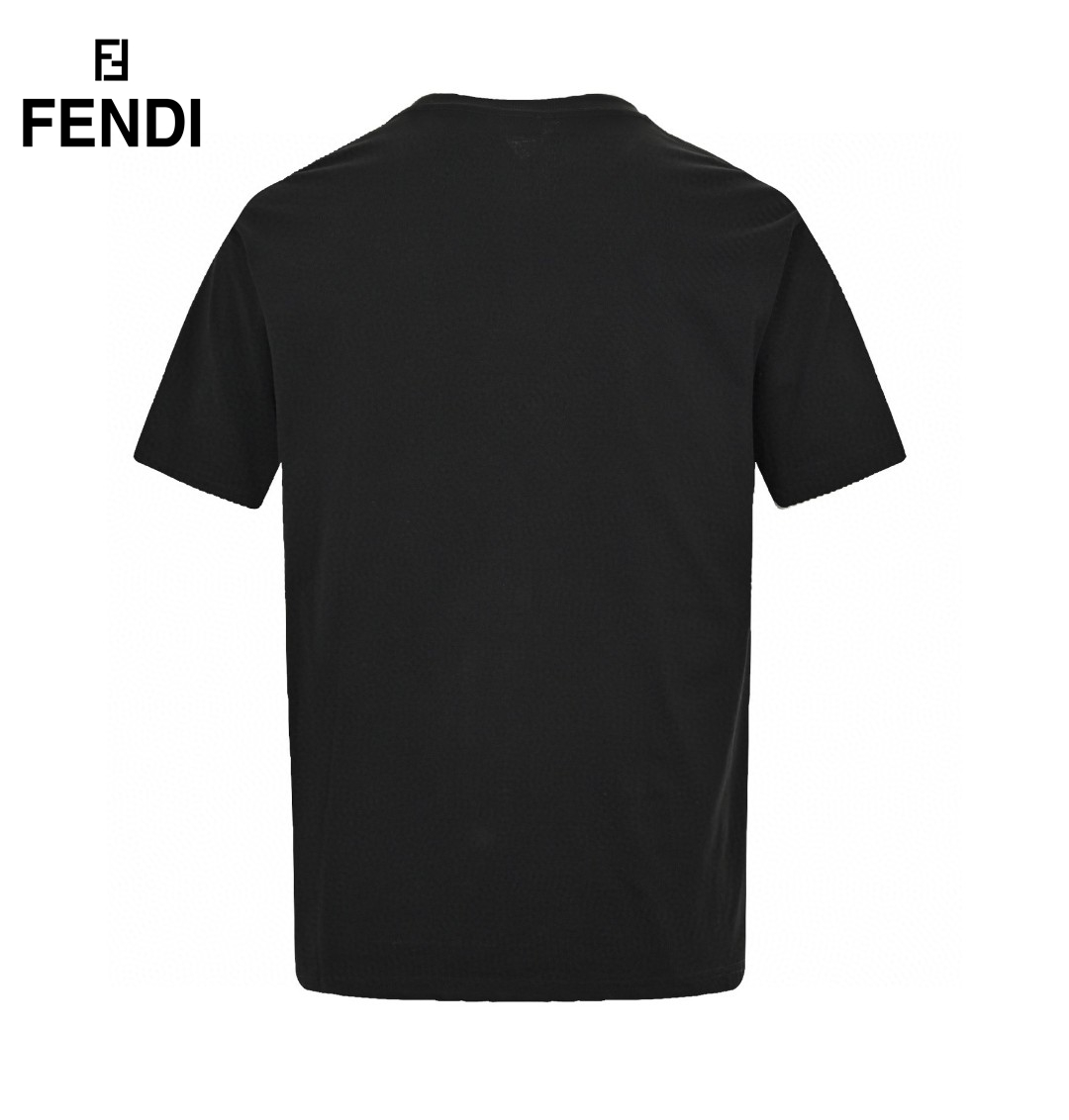 24ss FF Embroidery Logo Fake Pocket T-Shirt
