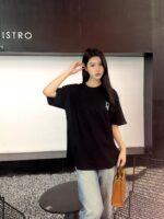 24ss Light Green Graffiti Logo T-Shirt