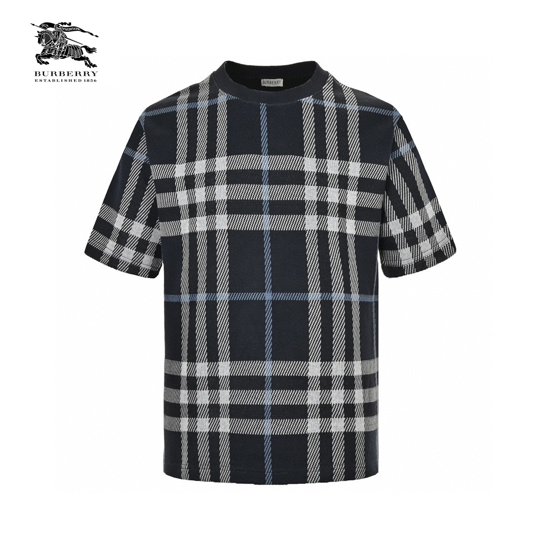24ss Plaid Knit T-Shirt