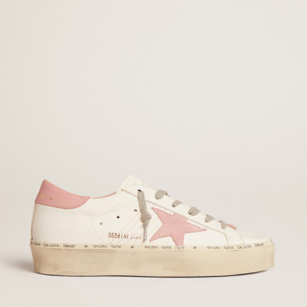 Hi Star with suede star and old rose leather heel tab