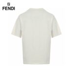 24ss Hand Drawing Gradual Change Color Double F Logo T-Shirt