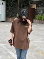 24ss Mottled Coca Cola Logo Wash Broken Holes T-Shirt