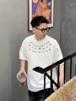 MM6 Numbers Rhinestone Logo T-Shirt