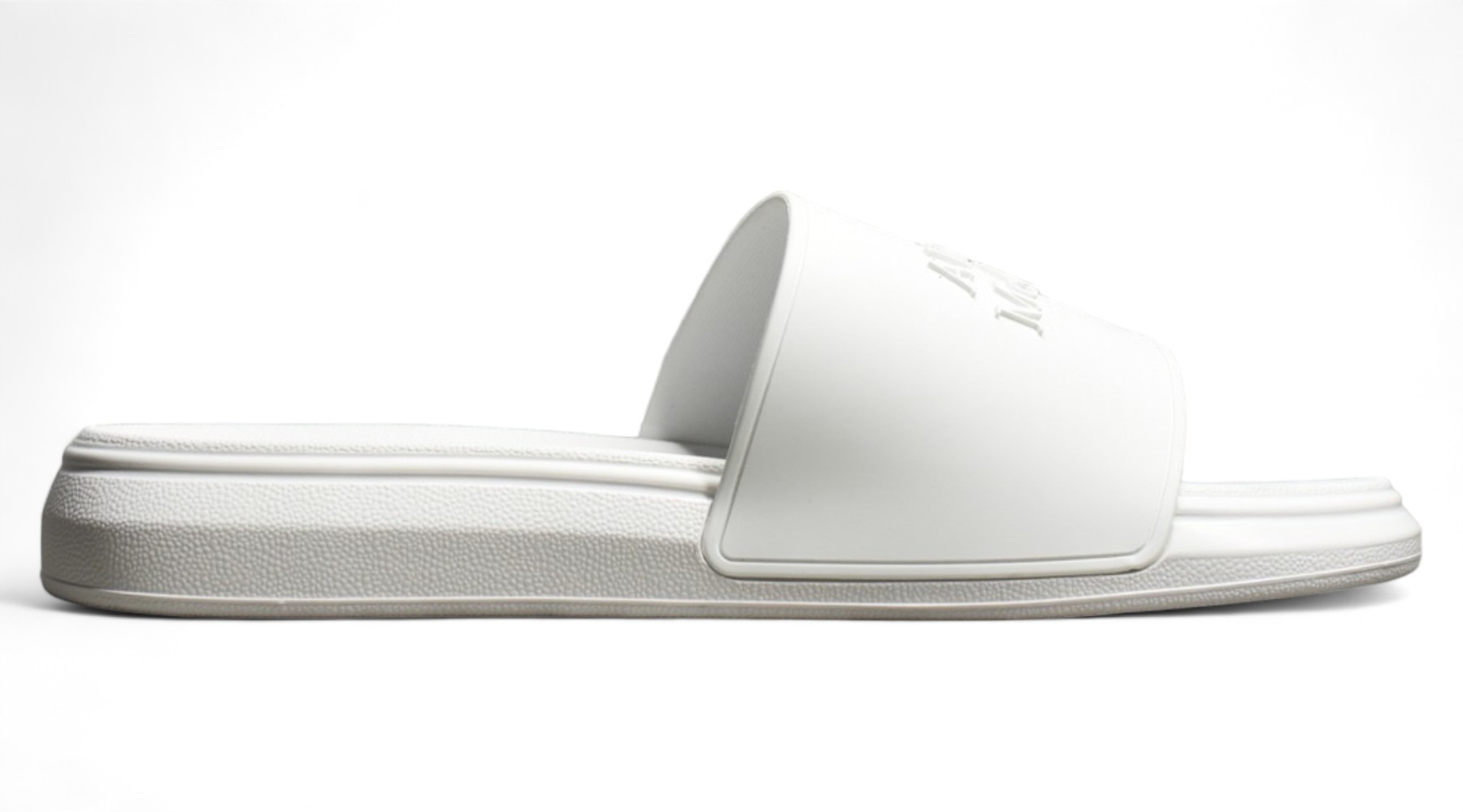 Alexander McQueen Pool Slide in White Mix