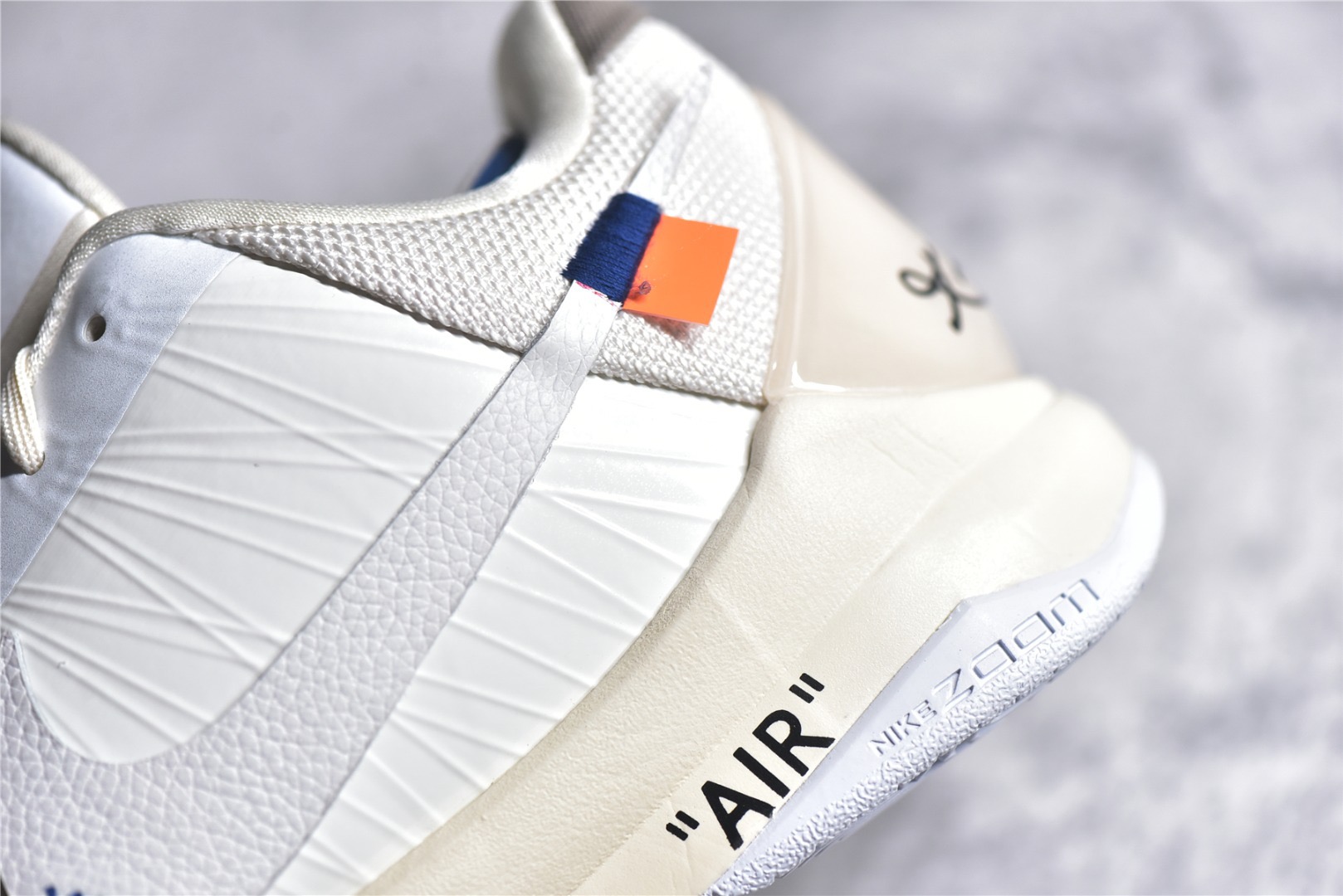 Kobe 5 off-White x Nike Zoom “Sail”
