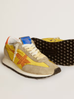 Marathon with yellow nylon upper and orange star