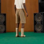 23ss Full Monogram Logo Jacquard Weave Short