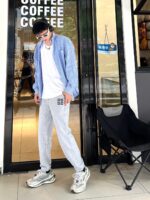 23FW Four Square Embroidery Logo Pants