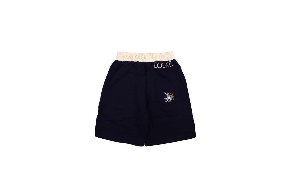 Totoro Embroidery Logo Joint Color Short