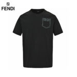 24ss FF Embroidery Logo Fake Pocket T-Shirt