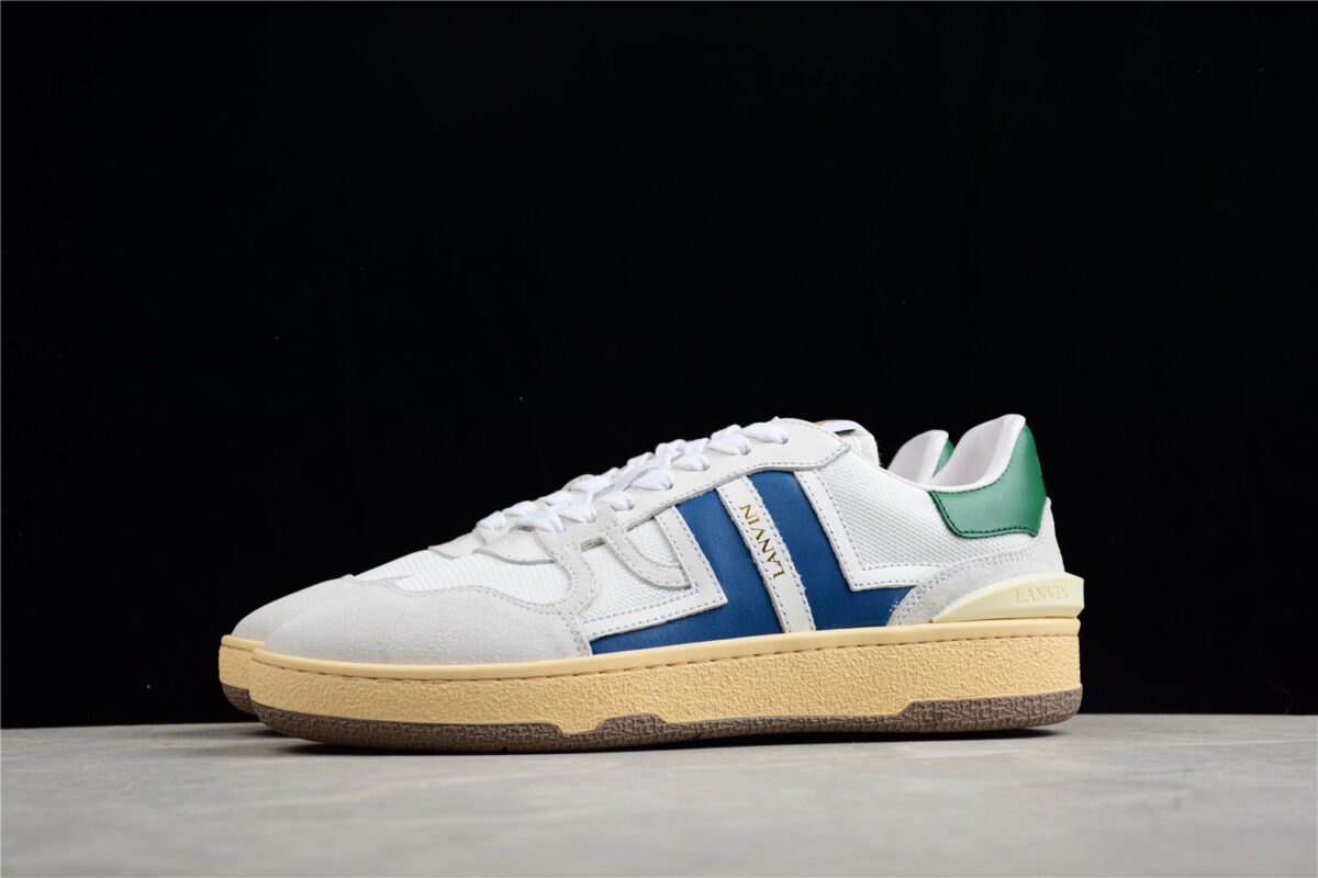 Tennis Low Top Sneaker - White/blue