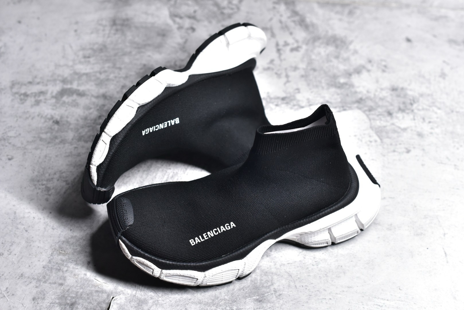 Balenciaga 3XL Sock Recycled Knit Sneaker In Black