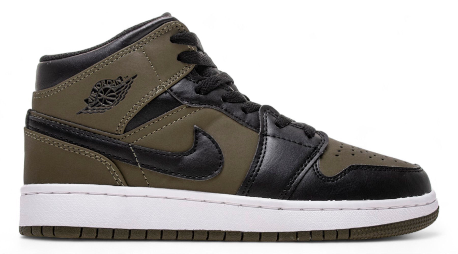 Jordan 1 Mid Olive Canvas