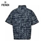 Tie Dye Jacquard Weave Logo Denim T-Shirt