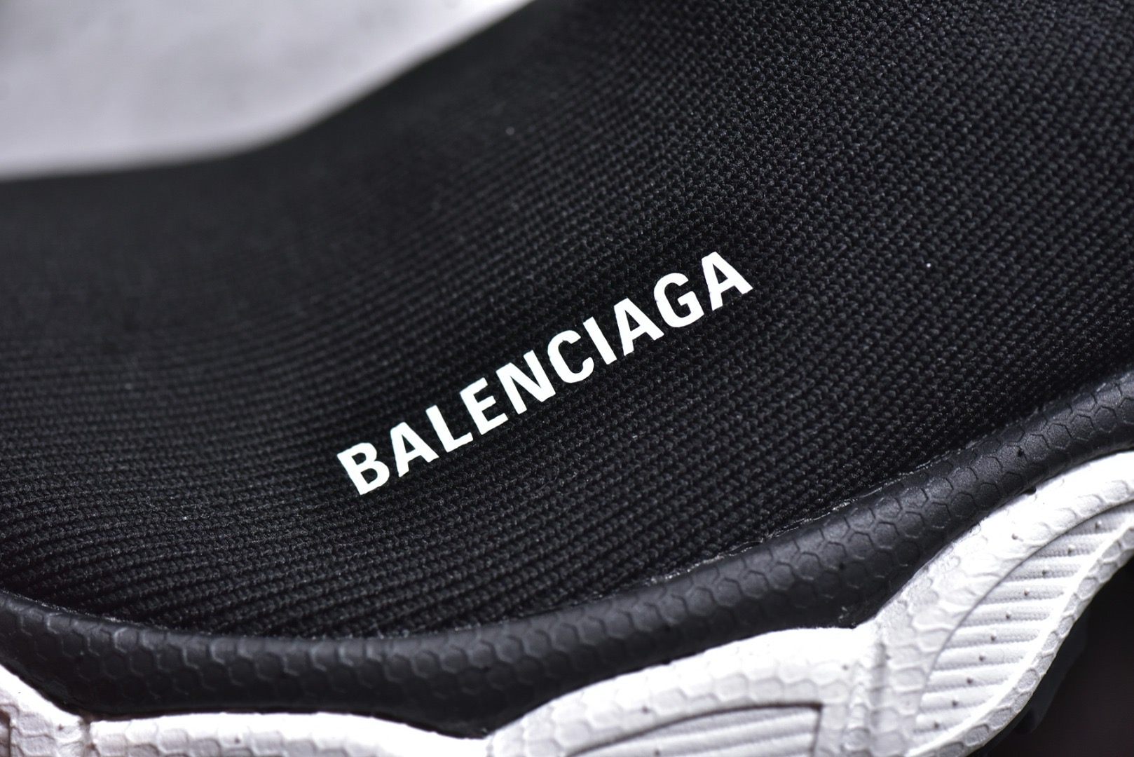 Balenciaga 3XL Sock Recycled Knit Sneaker In Black