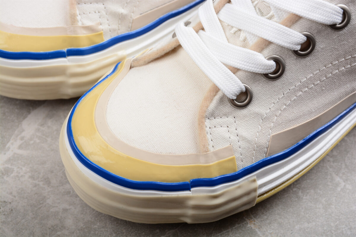 Lanvin Off-White Vulcanized Mlted Sneakers