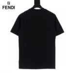 Embroidery Double F Joint Color T-Shirt