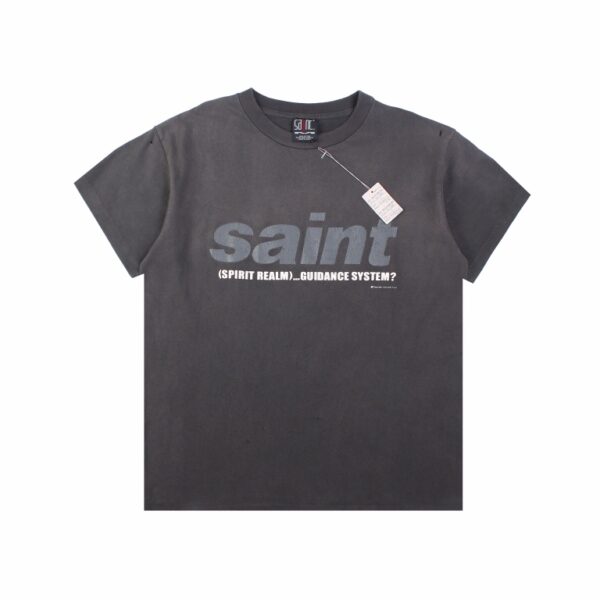 Saint Michael Chest Logo Worn Out T-Shirt