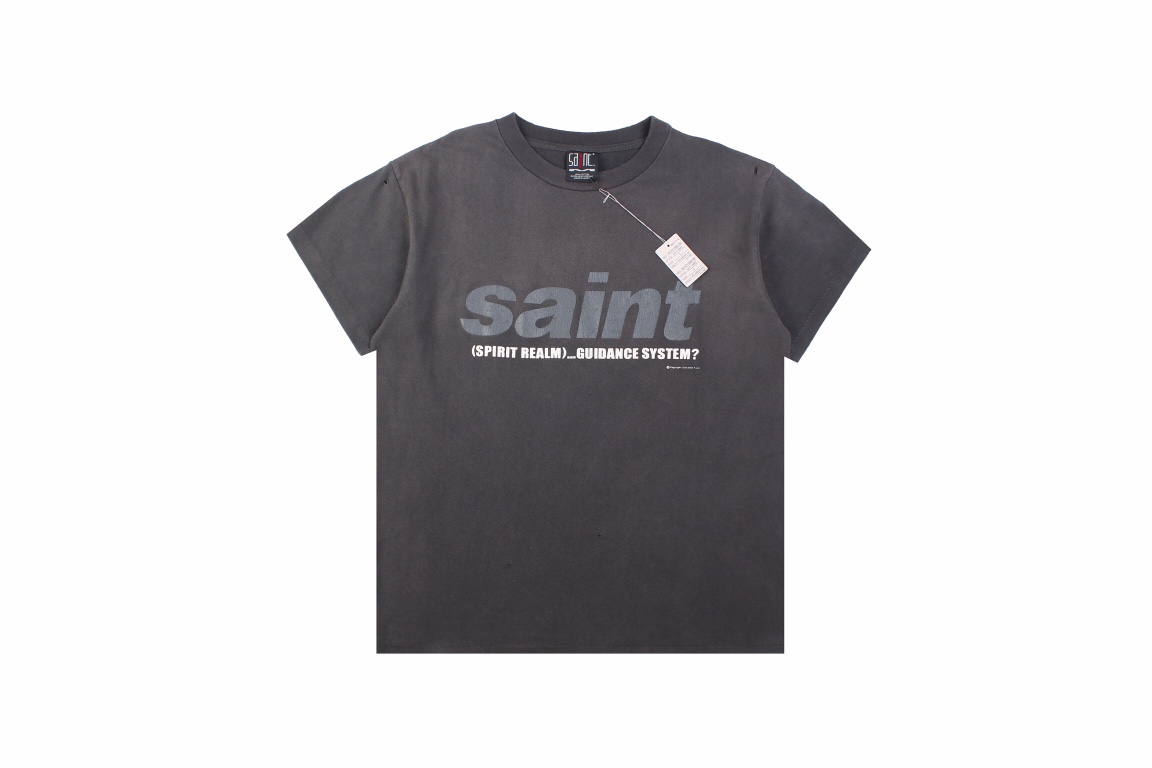 Saint Michael Chest Logo Worn Out T-Shirt