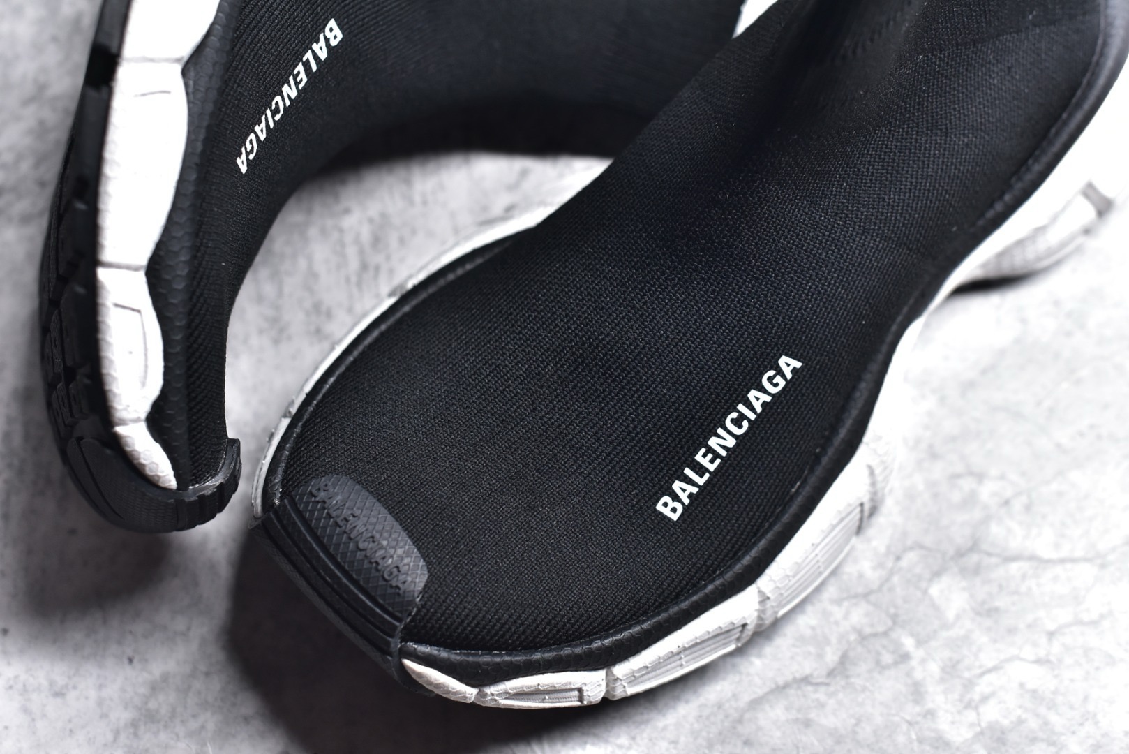 Balenciaga 3XL Sock Recycled Knit Sneaker In Black
