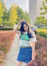24ss Graffiti Tie-Dye Logo T-Shirt
