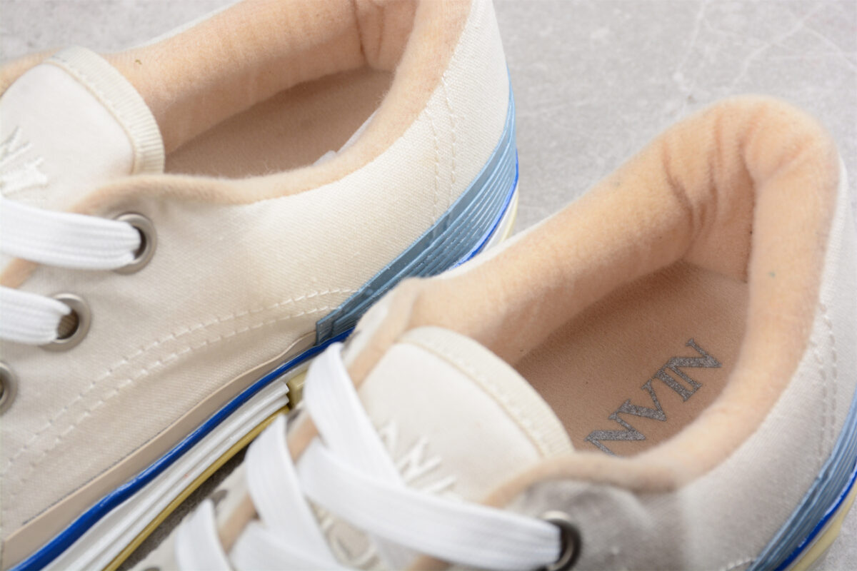 Lanvin Off-White Vulcanized Mlted Sneakers