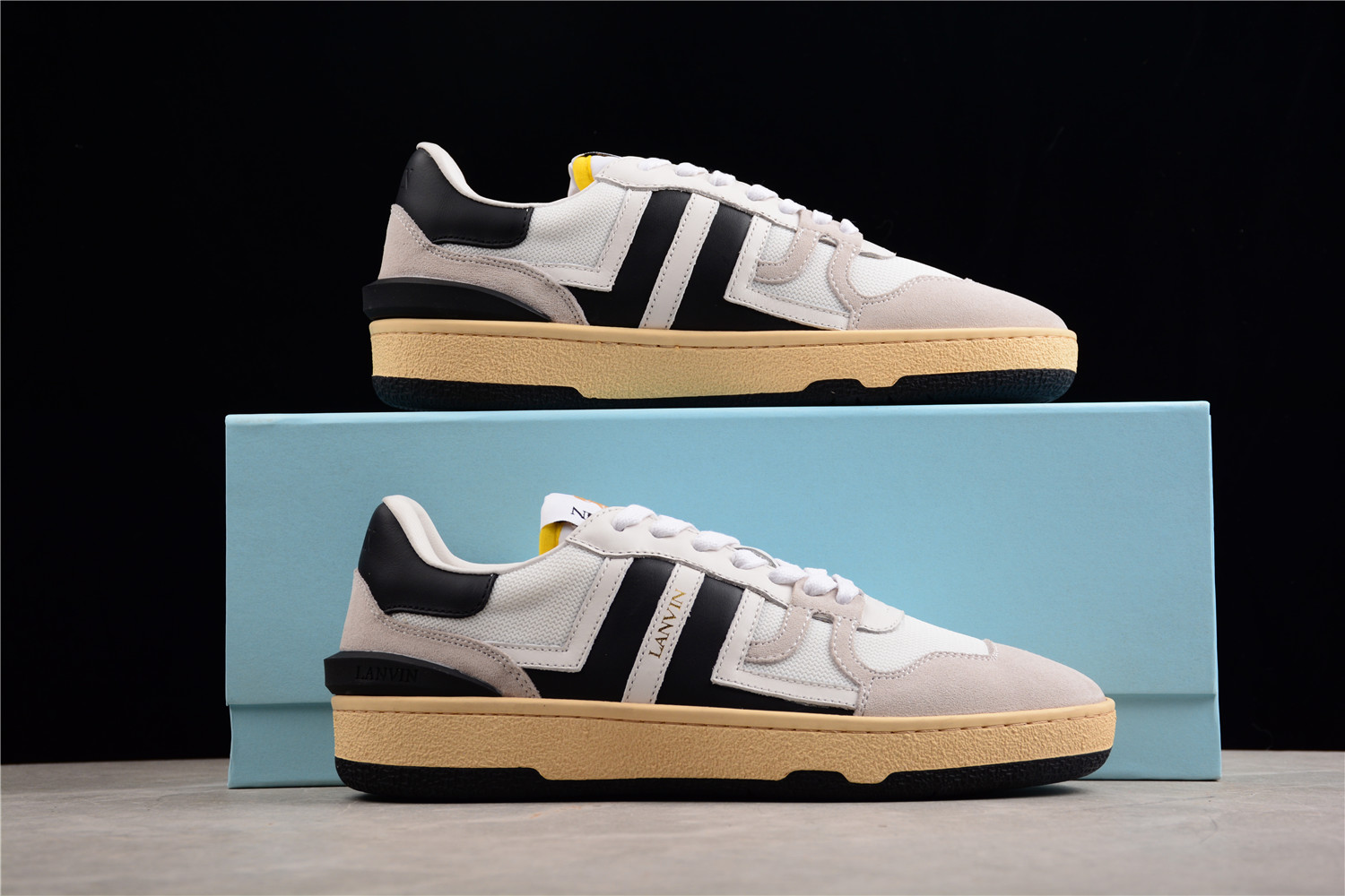 Lanvin Clay sneakers in black and white