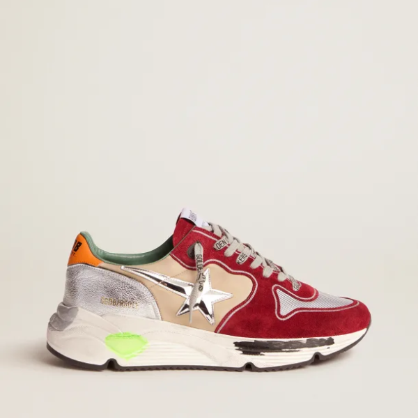 Running Sole sneakers with 3D star and orange heel tab