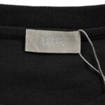 24ss Gold Thread Embroidery CD Logo T-Shirt