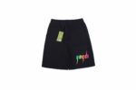 23ss Rainbow Gradual Change Color Lightning Logo Short