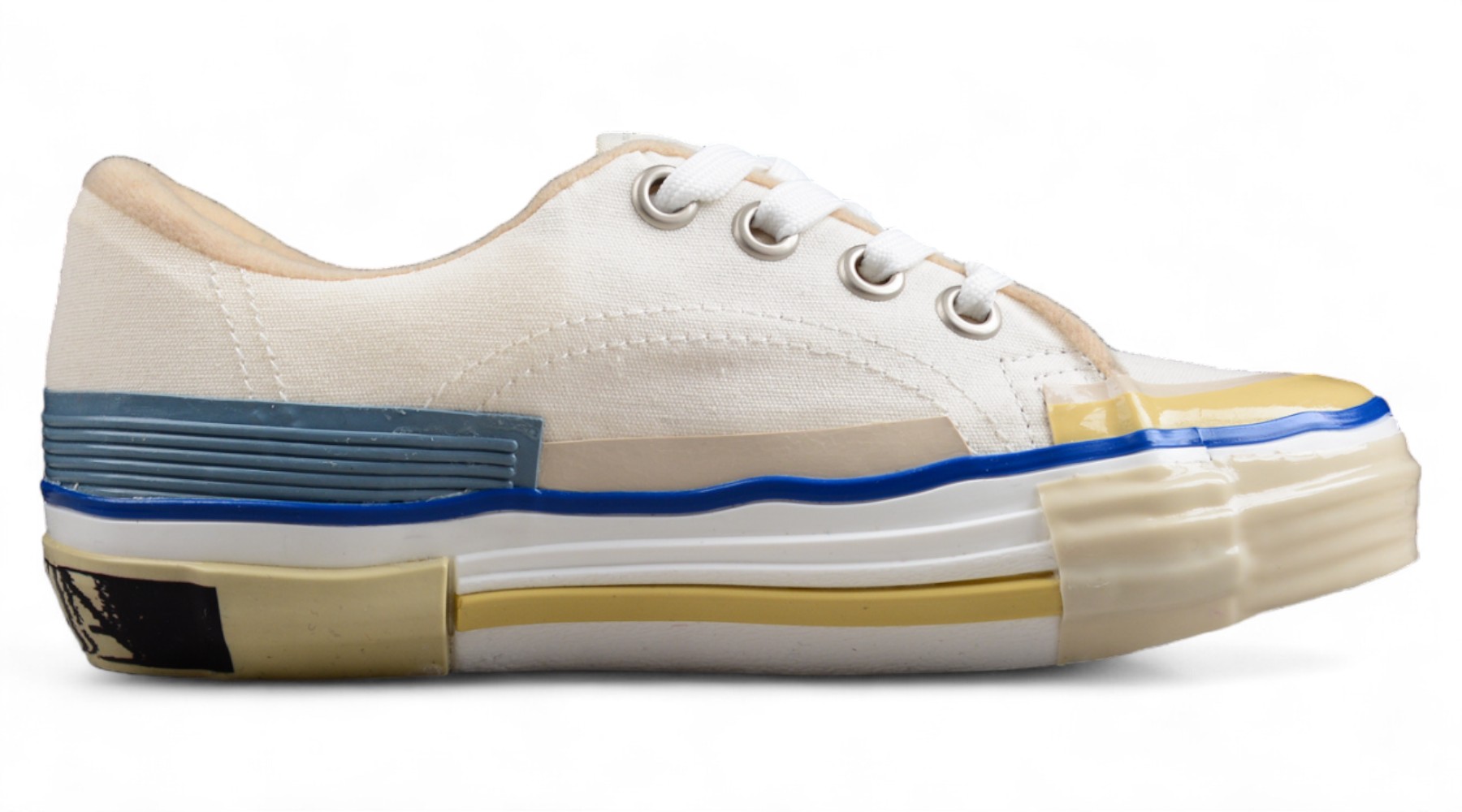 Lanvin Off-White Vulcanized Mlted Sneakers