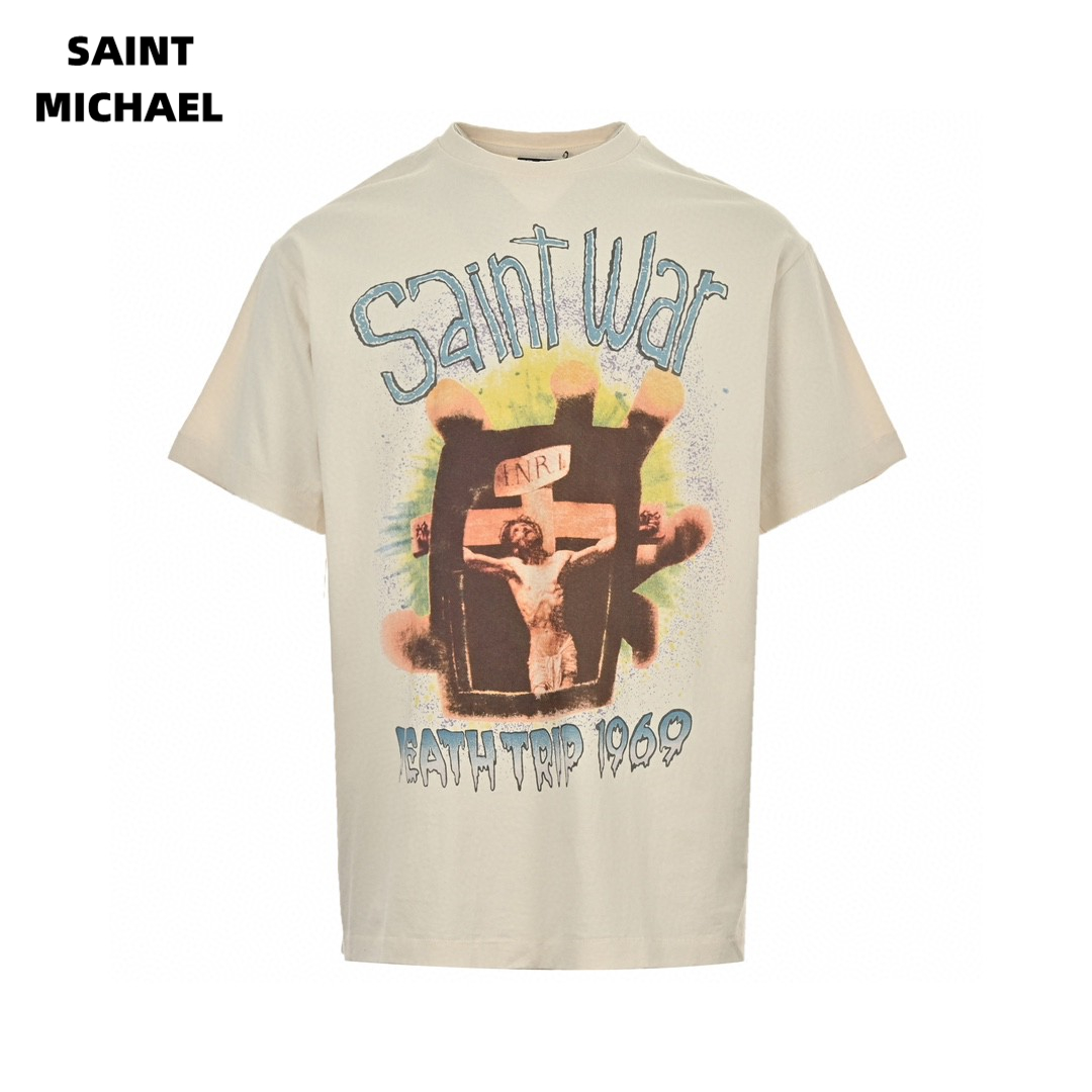 24ss Palm Suffer Jesus Logo T-Shirt