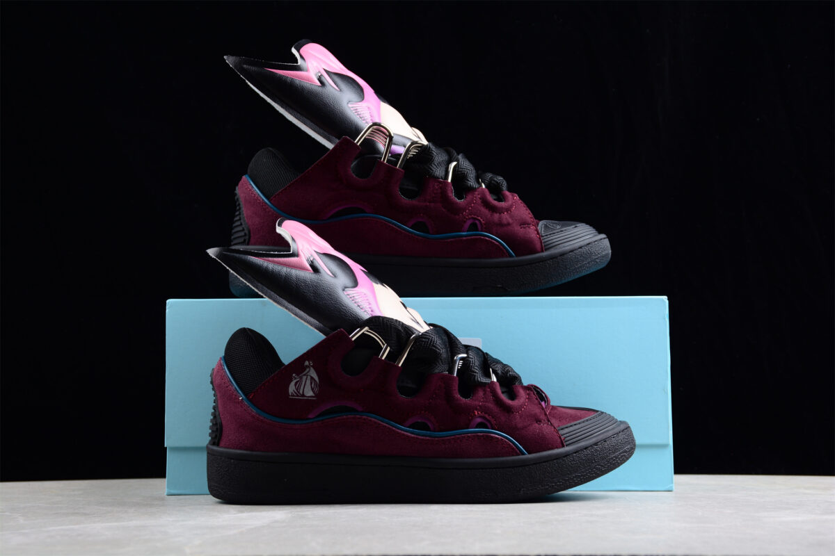 Lanvin Curb Cartoon Sports Sneaker Purple Shoes