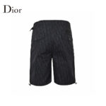 Dark Blue Jacquard Weave Denim Short