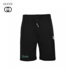 Embroidery Double G Signature Logo Cotton Short